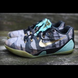 Nike ID Kobe 9 Low RARE Blue Gold Grey Black